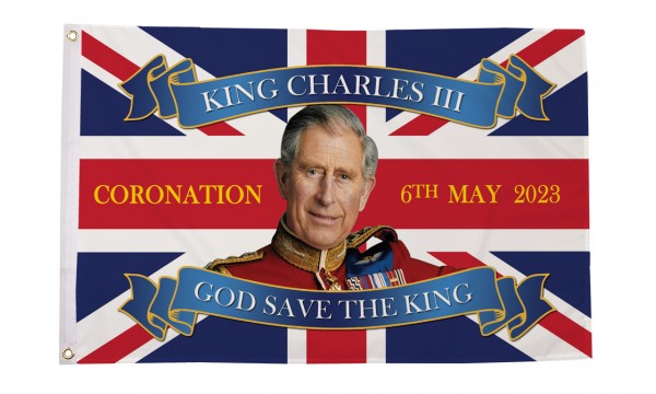 King Charles III Coronation Flag- Style A